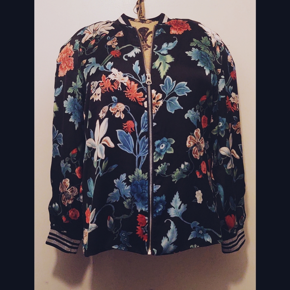 Divided H&M Floral Bomber Jacket (jacket only)